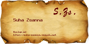 Suha Zsanna névjegykártya